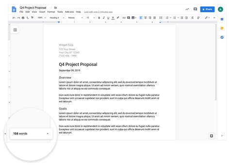 Google Workspace Updates: Display the word count as you type in Google Docs