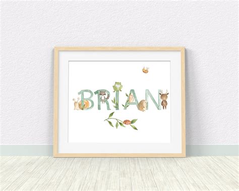 Personalized Kids Name Print PRINTABLE WALL ART Custom Name - Etsy