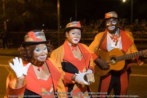 CARNIVAL IS IN DE AIR! The minstrels are based on the American minstrel ...