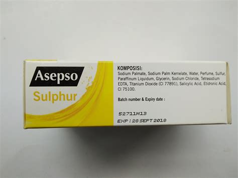 Buy Asepso Sulphur Soap Plus Salicylic Acid for Acne Prone Skin 80 gram Online at desertcart UAE