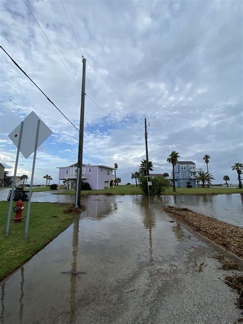 Some flooded streets in Jamaica Beach earlier today. Pic taken approx ...