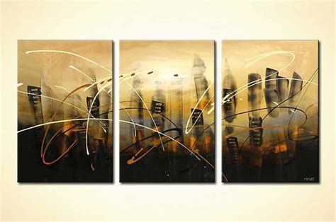 Abstract Paintings by Osnat Fine Art - Skyscrapers | Cityscape painting ...