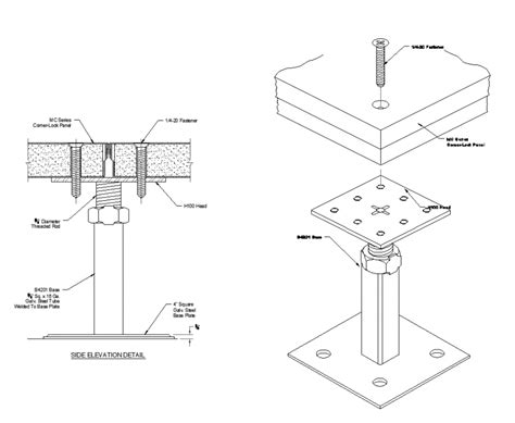 Elevation of raised floor system detail of pedestal detail dwg file - Cadbull | Interior design ...