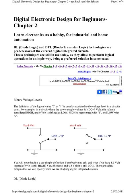 Digital electronic design for beginners digital chapter 2 - - Studocu