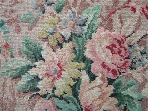 Three Vintage ROSE FLORAL RUGS Shabby Chic By Alexander Smith