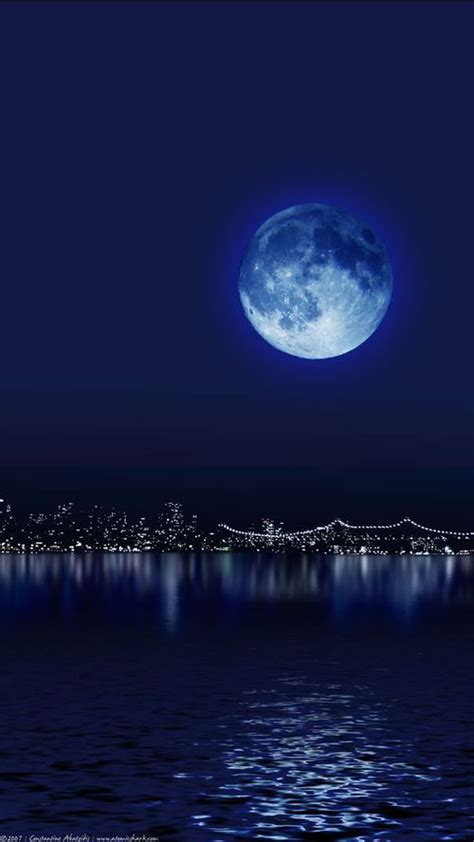 100 Fantastic Photographs Blue Vision | Shoot the moon, Beautiful moon, Blue moon