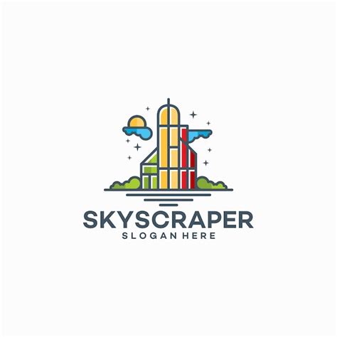 Skyscraper logo | Premium Vector