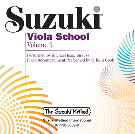 Suzuki Viola School, Volume 9: Viola Performance CD: Michael Isaac ...