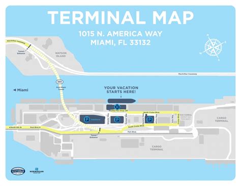 Miami Florida Cruise Port Map - Printable Maps