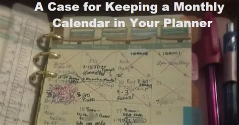 Keeping a Monthly Master Calendar in Your Planner | Giftie Etcetera: Keeping a Monthly Master ...