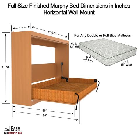 Queen Size Deluxe Murphy Bed Kit, Vertical | ubicaciondepersonas.cdmx ...