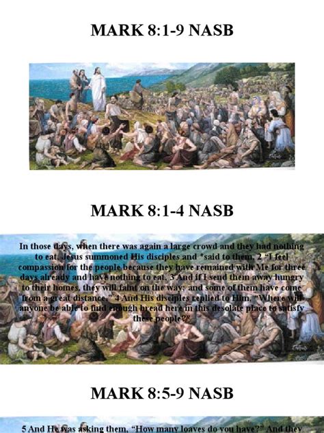 Mark 8-1 To 9 | PDF | Jesus | Gospel Of Mark