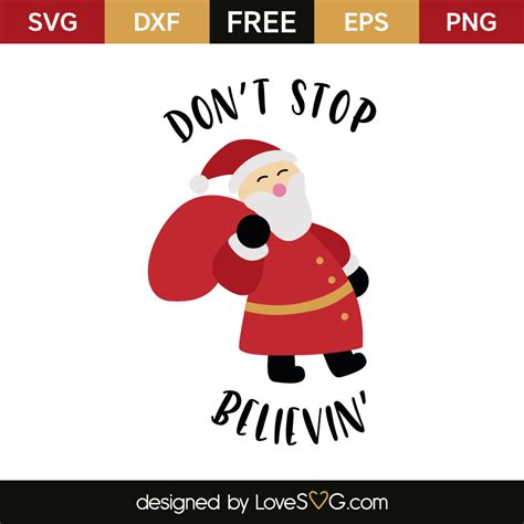 Don't Stop Believin' - Lovesvg.com