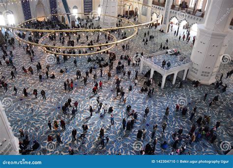 Interior of the Camlica Mosque Ä°stanbul Turkey Editorial Image - Image of bosphorus, arabic ...