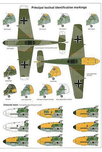 (For Aero Modelers) Messerschmitt Bf 109 E Camouflage and Markings 1940 ...