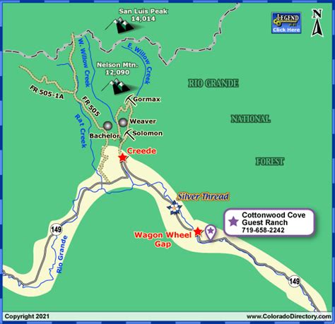 Creede Jeeping & ATV Trails Map | Colorado Vacation Directory ...