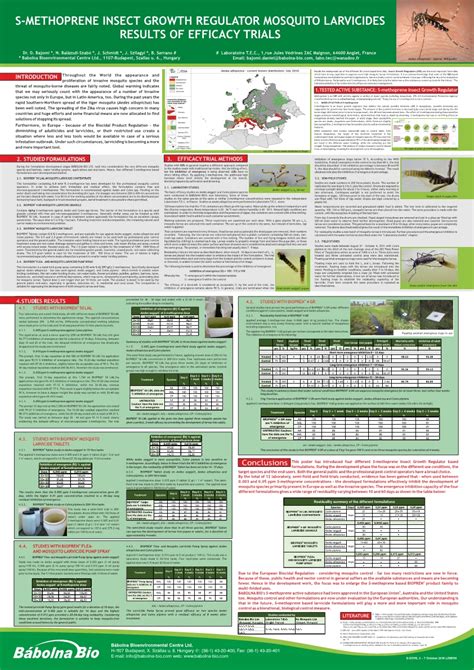 S-methoprene Insect Growth Regulator Mosquito Larvicides Results of Efficacy Trials ...