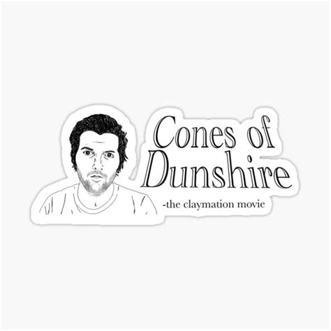 "Ben Wyatt Cones of Dunshire Art " Sticker by KristenPArt | Redbubble