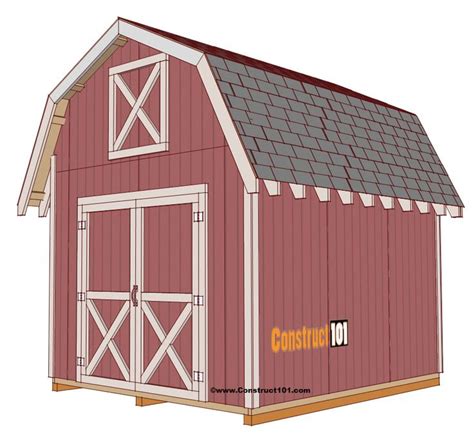 Free shed plans include gable, gambrel, lean to, small and big sheds. These sheds can be used ...