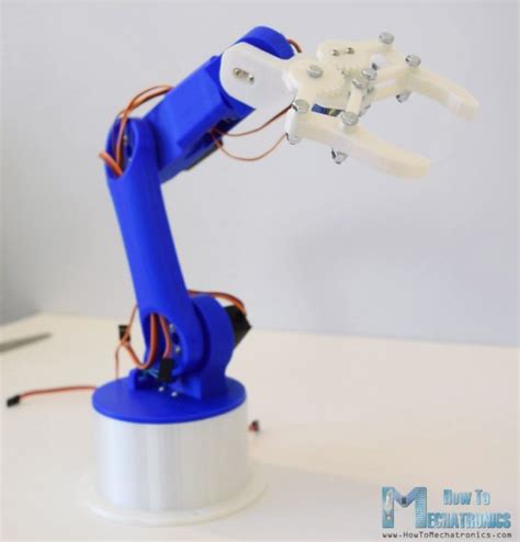 Arduino Robotic Arm - 3D Printed | Arduino robot, Arduino robot arm ...