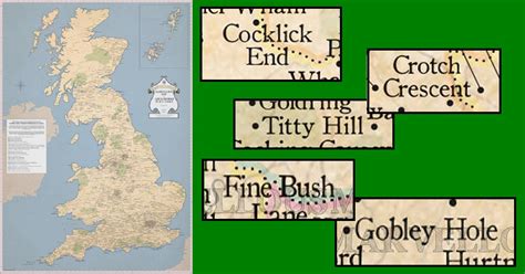 These maps show the most hilarious and rudest place names - The Poke