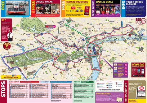 London Attractions Map | FREE PDF Tourist City Tours Map London 2024