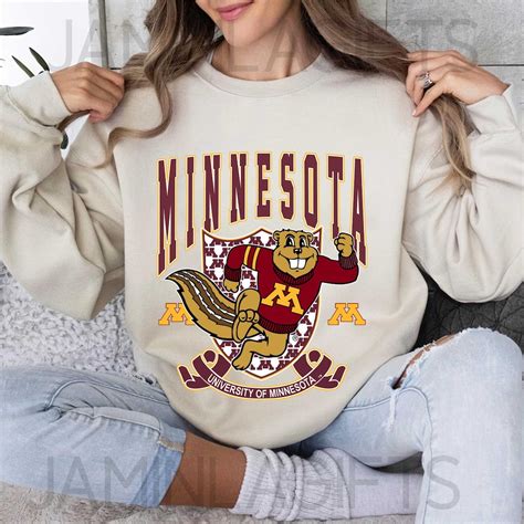 Vintage Minnesota Golden Gophers Sweatshirt, University of Minnesota ...