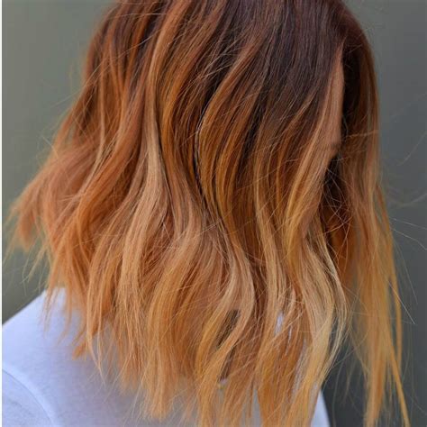 Ginger Peach Is the Prettiest Ombré Hair Color Trend for Fall | Peach hair, Ombre hair color ...