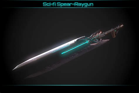 Sci-fi Spear-Raygun [PBR] | 3D 무기 | Unity Asset Store