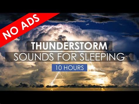 Thunderstorm Sounds for Sleeping | Rain Sound | 10 Hours - YouTube