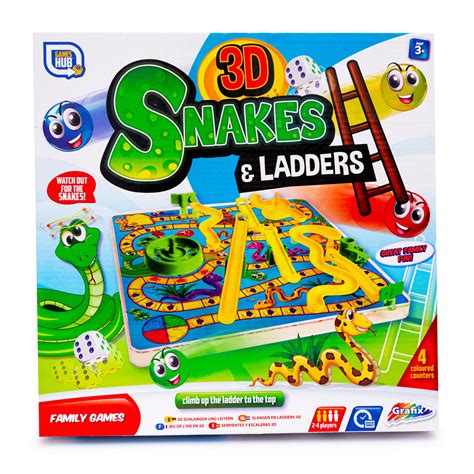 Grafix 3D Snakes and Ladders | Toys and Games | Iceland Foods