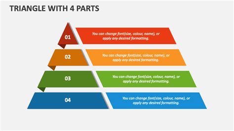 Triangle with 4 Parts PowerPoint Presentation Slides - PPT Template