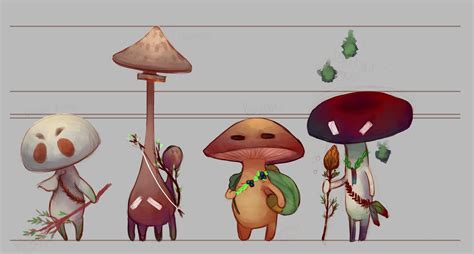 ArtStation - Warrior mushrooms concept