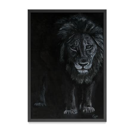 Quadro Leão preto e branco de CSM estudio - Colab55 | Lion canvas, Lion ...