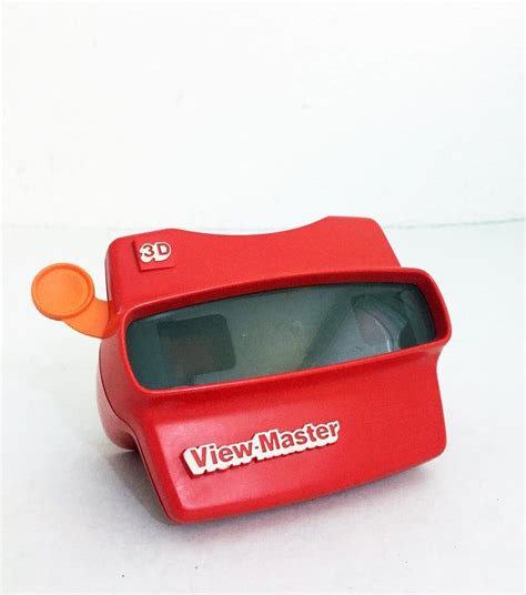 Vintage 1980s View Master 3D Toy in Red Viewmaster View Master 90s Toys Game Viewer Slides ...