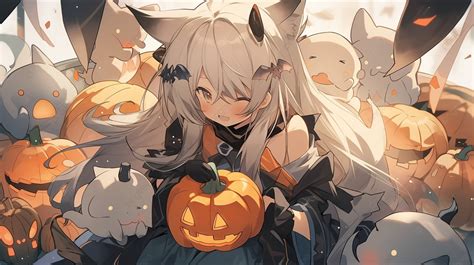 Cute Image Fo Tenkyoii Anime Halloween Wallpaper Background, Kawaii ...