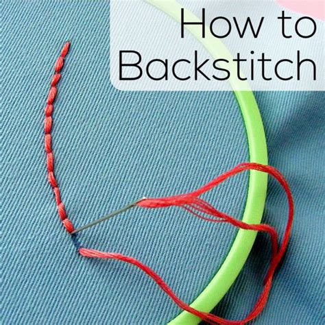 How to Backstitch – embroidery video - Shiny Happy World | Back stitch embroidery, Back stitch ...