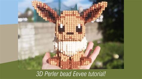 Eevee 3D Hama Beads MIDI Perler Beads Stand - Pokemon Home Décor Home ...