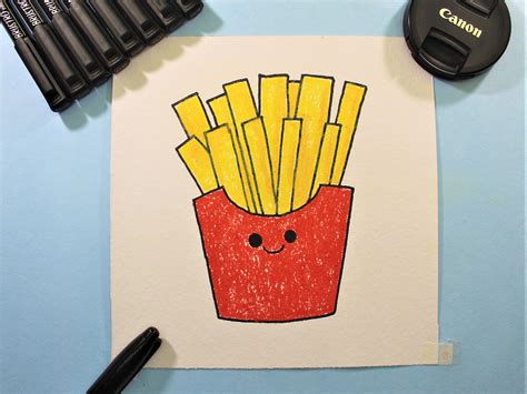 How to Draw French Fries Cute and Easy Drawing | Drawing for kids, Easy drawings, Art drawings ...