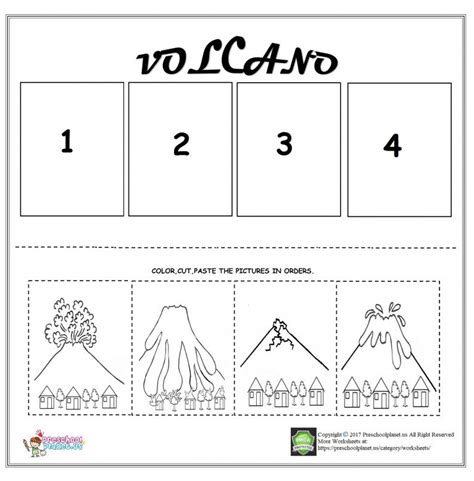 Free Volcano Worksheets