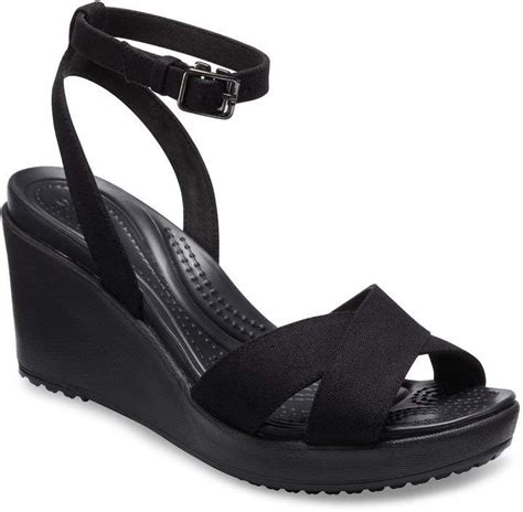 Crocs Leigh 2 Women's Wedge Sandals Women's Crocs, Crocs Shoes, Kid Shoes, Ankle Strap Wedges ...