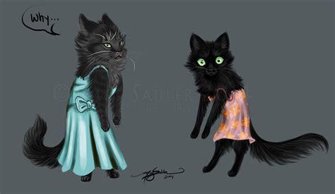 Cats in Dresses by LucidKitsune on DeviantArt