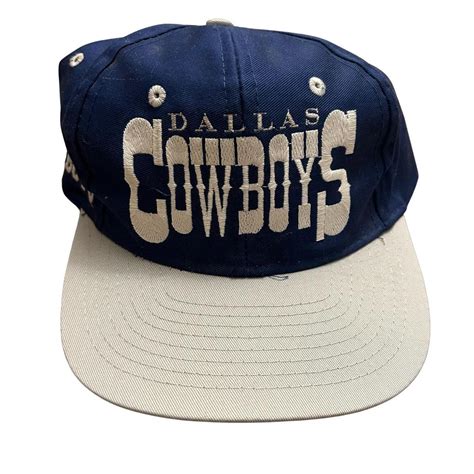 Vintage 90s Dallas Cowboys Snapback Hat Excellent... - Depop