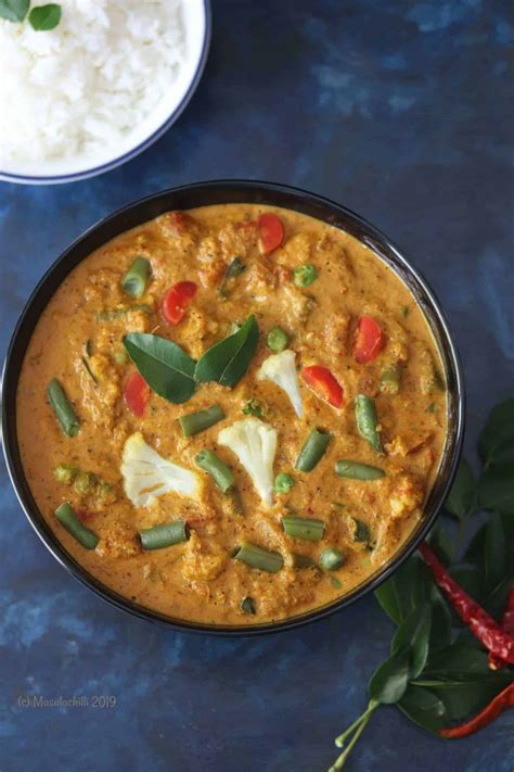 Chettinad Mixed Vegetable Curry/ Vegan Mixed Veg Curry – Masalachilli