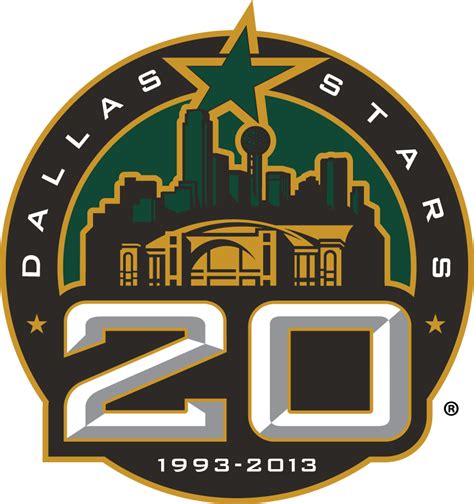 Dallas Stars Logo - Anniversary Logo - National Hockey League (NHL ...