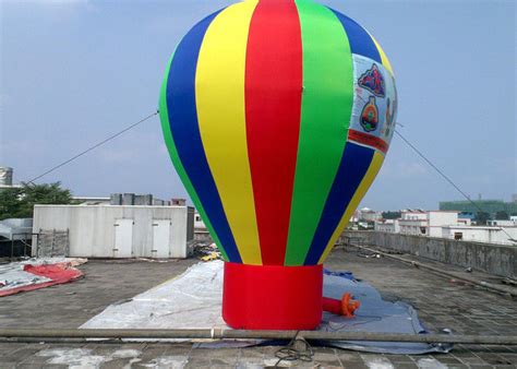 Rainbow Giant Inflatable Advertising Balloons For Promotion 0.45mm PVC