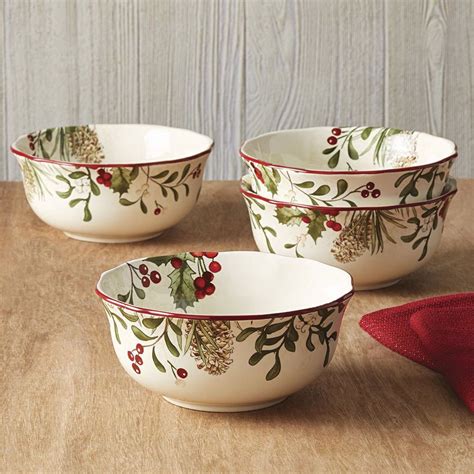 Holiday Heritage Soup Bowls, Set of 4 #Christmas #Holiday | Better ...