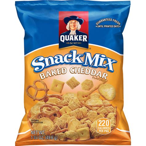 Quaker Snack Mix, Baked Cheddar Flavored | Buehler's