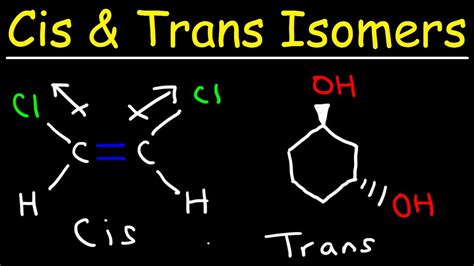 Examples of cis and trans isomers