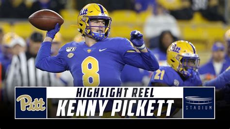 Pittsburgh QB Kenny Pickett Highlight Reel - 2019 Season | Stadium - YouTube